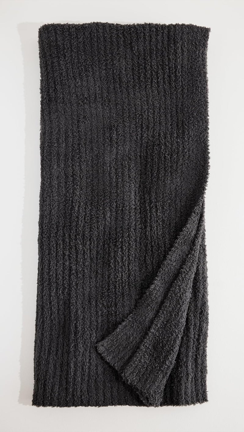 Barefoot DreamsÂ® CozyChicÂ® Ribbed Throw, Carbon, 54"x72" - Image 2